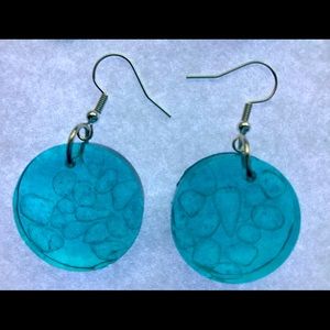 Homemade resin earrings
